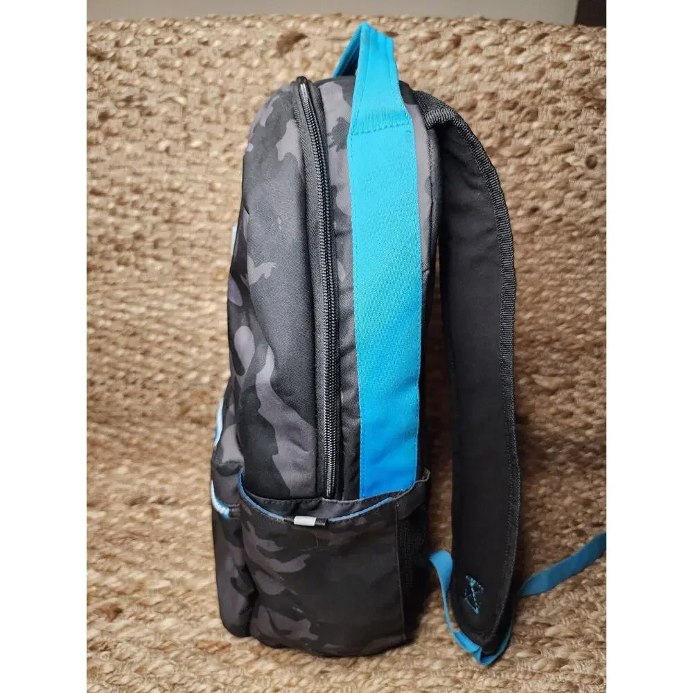 Fortnight Backpack Black And Blue Camo School Travel Vacation